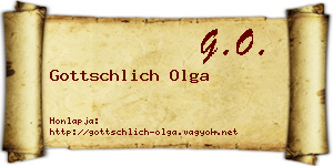 Gottschlich Olga névjegykártya